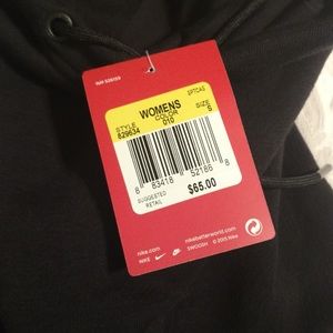 Nike black and silver hoodie NWT